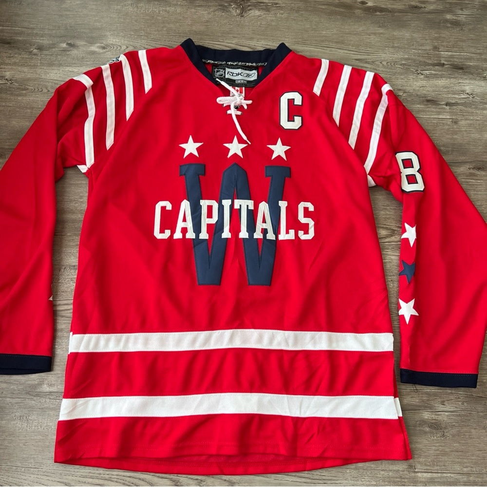 Alexander Ovechkin #8 Washington Capitals 2015 Winter‎ Classic NHL Reebok Edge